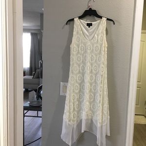 Cream colored lace dress